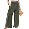 Women's Casual Fashion Solid-Color Loose Straight-Leg Pants