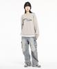 ELIMENO El Not Bad Oversized Sweatshirt Gray (Black)