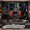 Wall Hanging Tapestry Custom NameThe Weeknd Pattern Personalized Printed Fabric Wall Decor