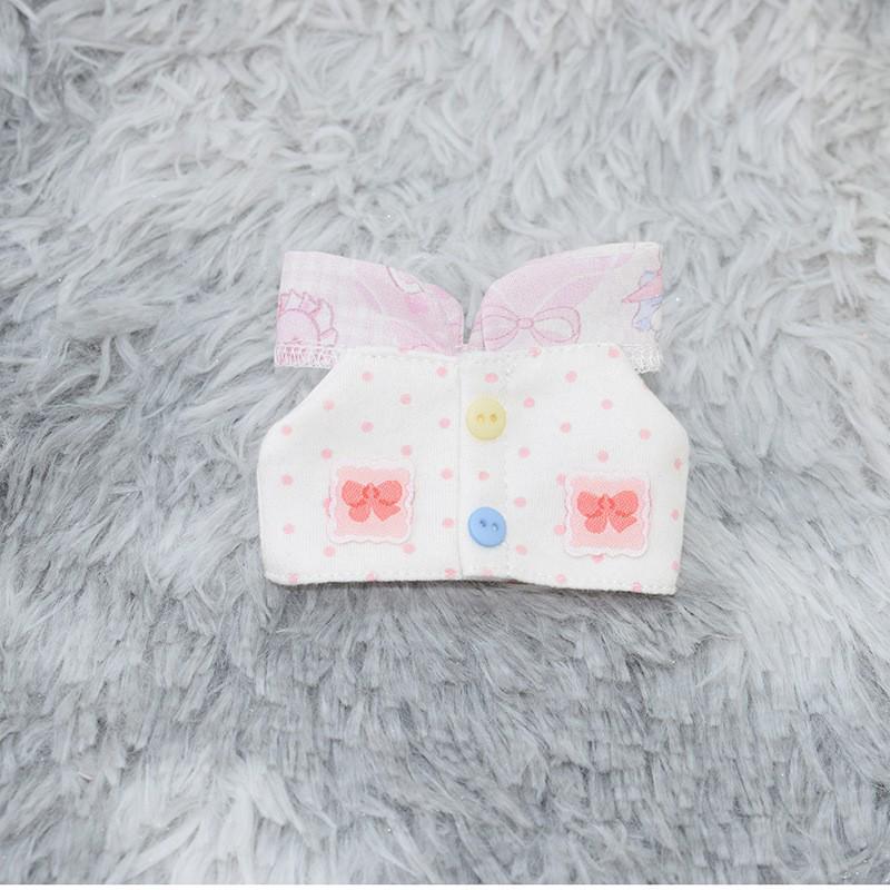 10CM Cotton Doll Overalls & Cute Animal Hat Headwear 10cm Cotton Doll (Clothes Only)