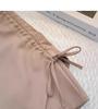 Spring 2024 Women's High-Waist Slim A-Line Pleated Drawstring Skirt