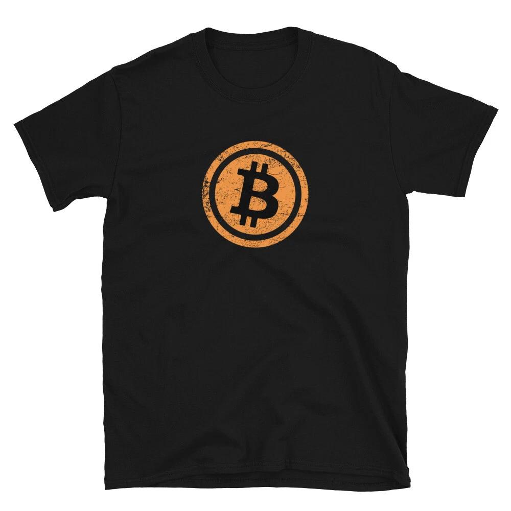 Bitcoin Vintage Distressed Crypto Trader Gift T- Shirt Tee S