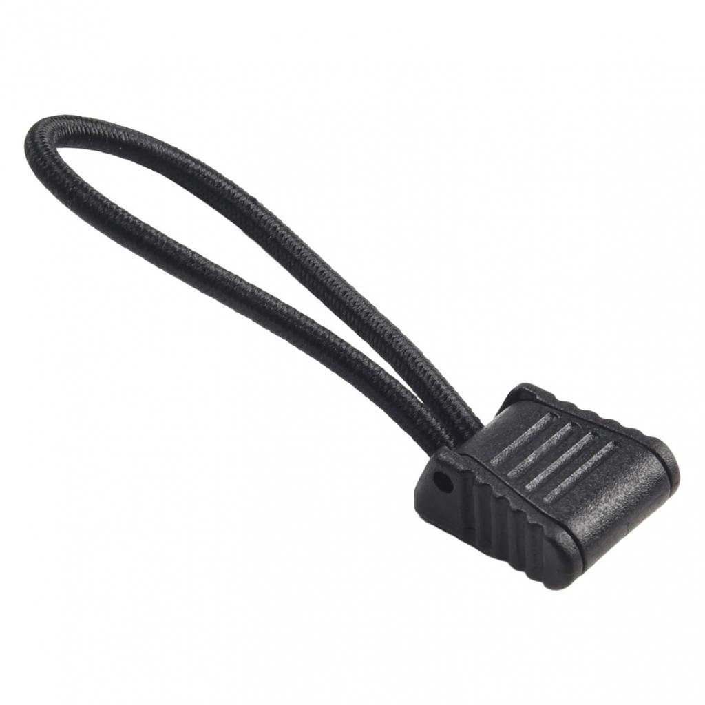 Hose Clip Scuba Diving 4pcs 6.5cm Black Elastic Rope+plastic