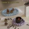 Translucent Storage Tray Mold Round Gypsum Tray Mold Creative Coaster Silicone Mold  Handicraft