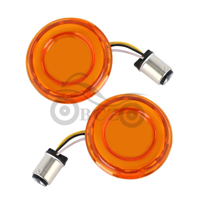 Harley XL883/X48 Softail LED Turn Signals for Fat Boy Streetfighter - Front & Rear Bulbs
