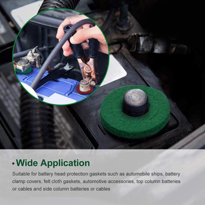 12 Pieces Battery Terminal Anti Corrosion Washers Fiber Battery Terminal Protector (6 Red and 6