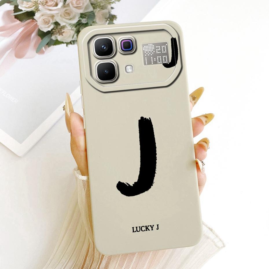 New Fashion Letter Phone Case For Infinix Note 60 Pro X6878 X6879 Soft Silicone Cases For Infinix Note 60 5G Note60 Pro Bumpers