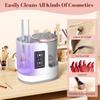 3 IN 1 Electric Makeup Brush Cleaner Machine With Makeup Brush Dryer-Holder-Portable Automatic USB Cosmetic Brushes Cleaner Tool