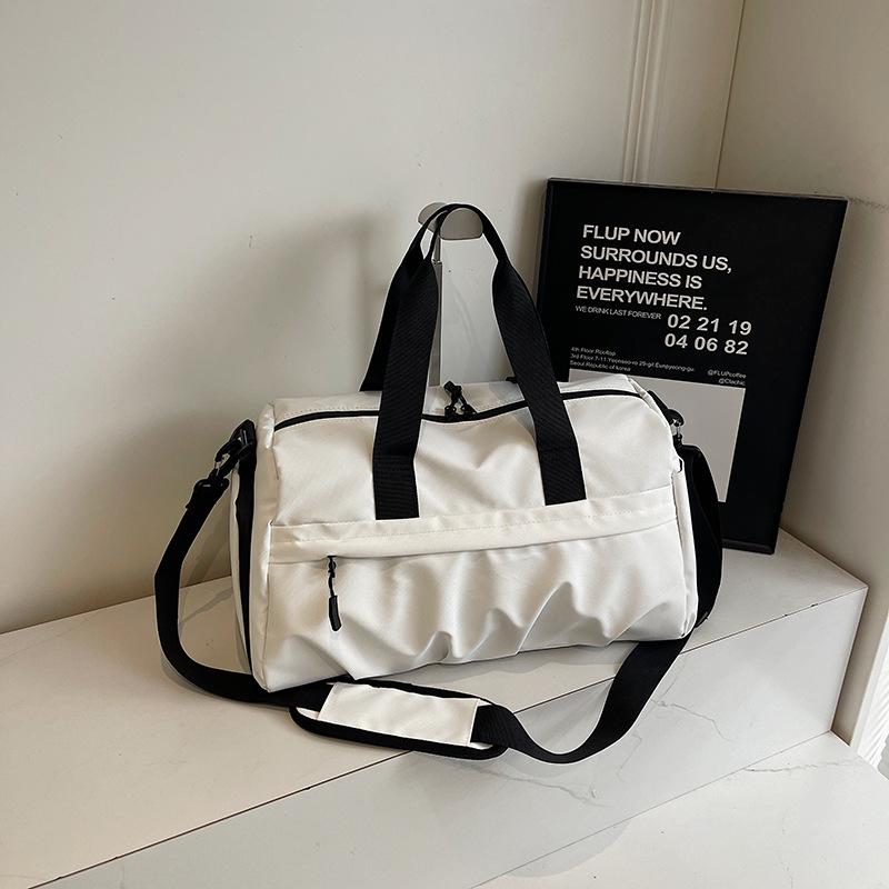 Dry Wet Separati Large Capacity Gym Duffel Bag for Women, Portable Travel Fitness Handbag & Crossbody Luggage Bag