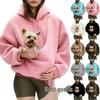 2025 Neuer Herbst/Winter Europäisch-Amerikanischer Einfarbiger Kapuzen-Plüsch-Haustier-Lätzchen Lockerer Damen-Pullover Sweatshirt