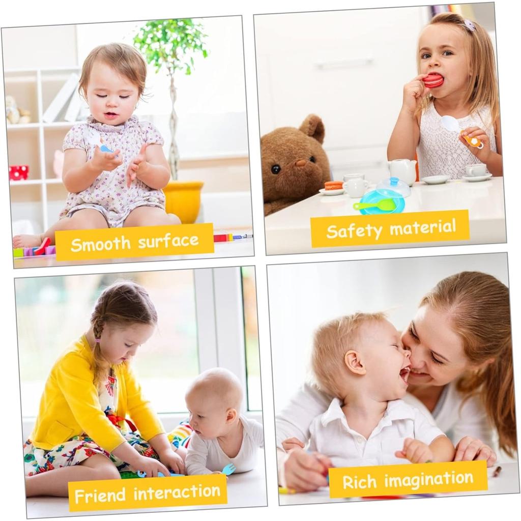 4er-Pack praktische Möbel für Puppen, Bett, Doppeldekoration, Miniatur-Mini-Simulationswaagen mit hübscher Leiter für den Innenbereich, Holzzubehör, Modell zum Selbermachen