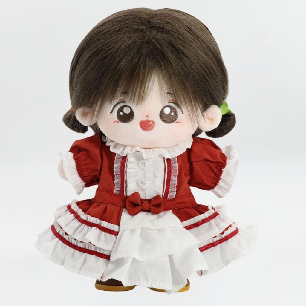 COZENTA 20cm Lolita-style Maid Dress (Red) for Plush Dolls