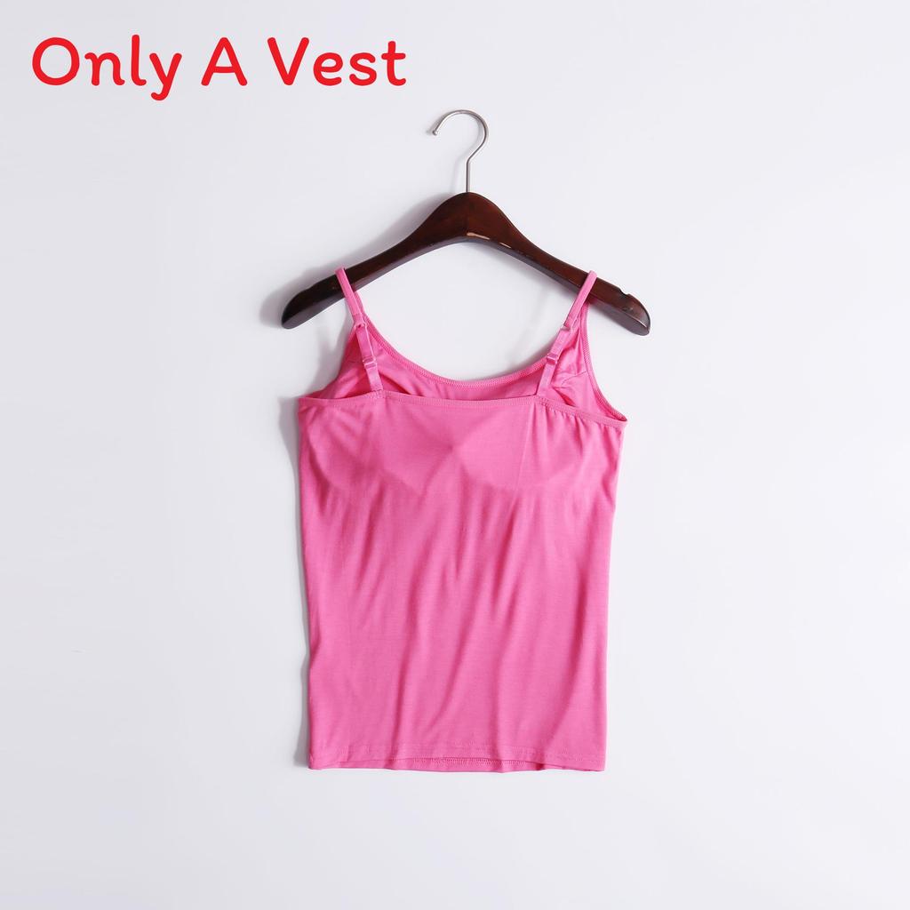 Moisturewicking Modal Camisole With Builtin Bra For Yoga And Fitness