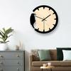 Woodpecker Style Wall Clock Silent Wooden Clock  Home Living Room