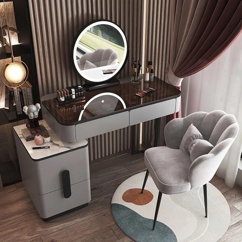 Mirrors Makeup Dressing Table Drawer Lighting Led Living Room Dressing Table Bedroom Household Home Furniture