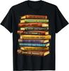 Livros sobre História Negra Pilhas Líderes Orgulho Afro-Americano Presente Camiseta Unissex