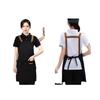 Women's Chef Workwear Apron with Waterproof & Oilproof Features - Exquisite Shoulder Straps & Customizable Logo for Restaurant or Hotel Kitchen Use