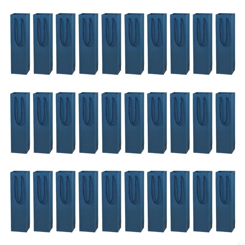 Pack of 30 High Quality Sustainable Paper Wine Bottle Bags for Weddings Birthdays and Corporate Gifts A0KF