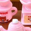 Dollhouse Miniature Coffee Bar Accessories Mini Resin Coffee Maker Machine Cup Jar Pot Figurine for Pretend Play Dollhouse Kitchen Ornaments