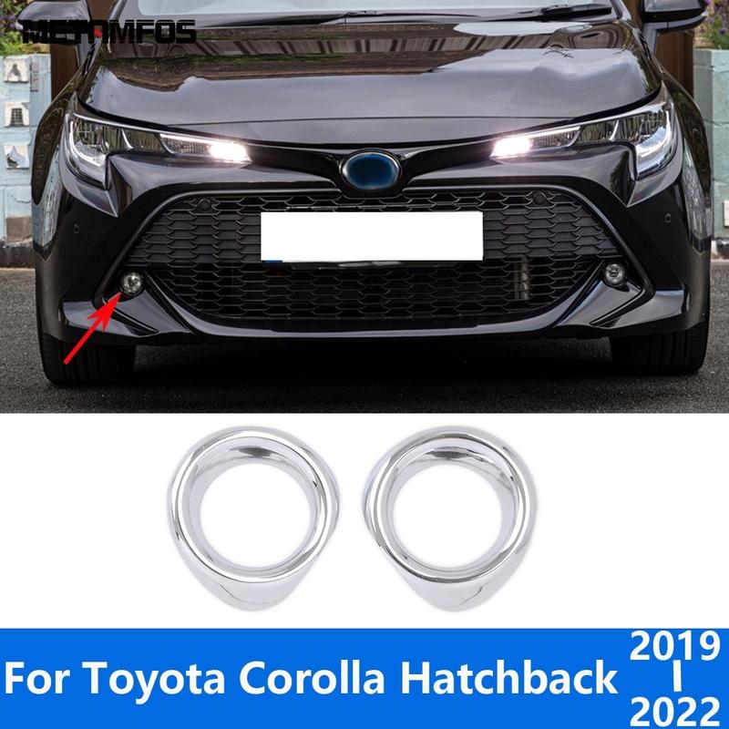 Fog Front Light Lamp Cover Trim For Toyota Corolla Hatchback -  Chrome Foglight Protector Accessories Car Styling