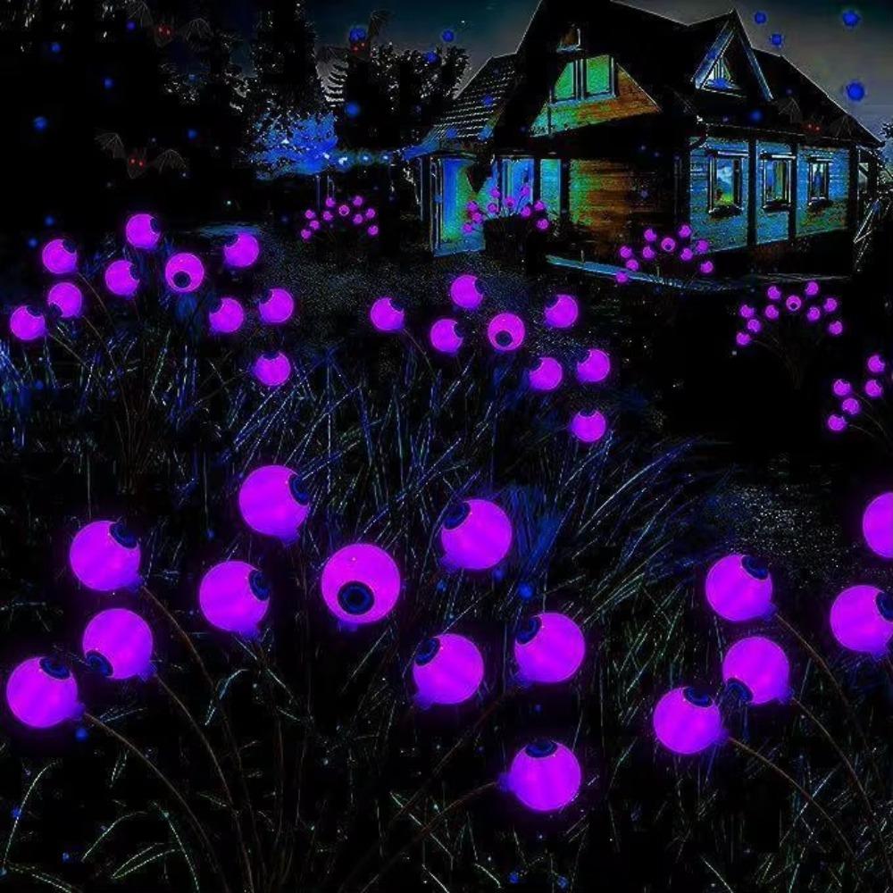 6PCS Plug-in Light Halloween Outdoor Decoration Atmosphere Solar Garden Lawn Lights  Bar