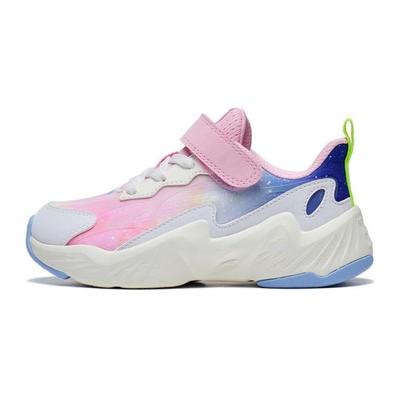 Li Ning Childrens Night Elf 3.0 Glow In The Dark Running Shoes Kids Sneakers Pink YKNT088-4