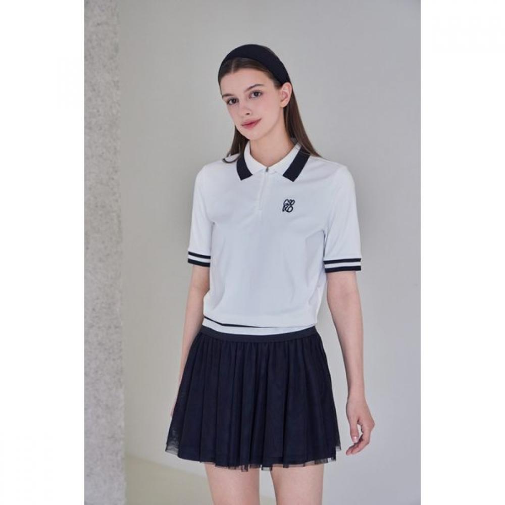 GOXO Classic Logo Polo T shirT whiTe
