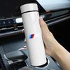500ml Stainless Steel Intelligent Temperature Car Emblem Cup Coffee Cup Automotive Interior Stickers For BMW X1 X2 X3 X5 X4 X6