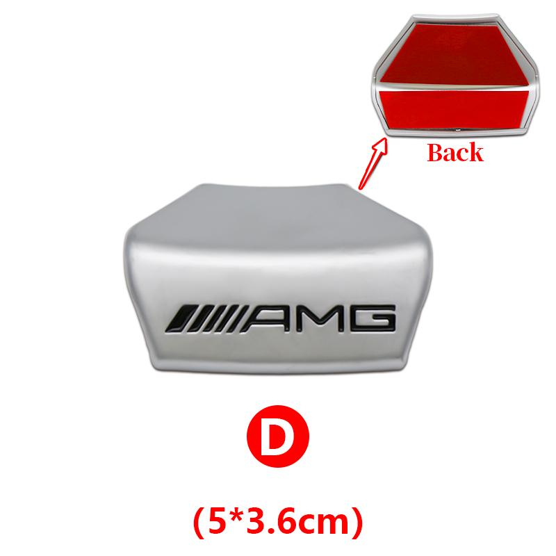 3D ABS Car Steering Wheel Emblem Sticker Interior Badge Accessorie For Mercedes Benz AMG W205 W168 W108 AMG W176 W204 W212 GLC