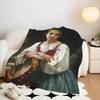 Artist W-William A-Adolphe B-Bouguereau Throw Flannel Throw Blanket, Lightweight Cozy, Durable Washable cute Cool