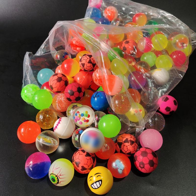 15-30PCS/Set Elastic Balls Mini Colorful Bouncy Ball 25mm Size Chasing Bouncing Interactive Game Prop for Pet Cat Dog Favors ZYF