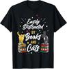 Books and Cats Lover T-Shirt for the Easily Distracted