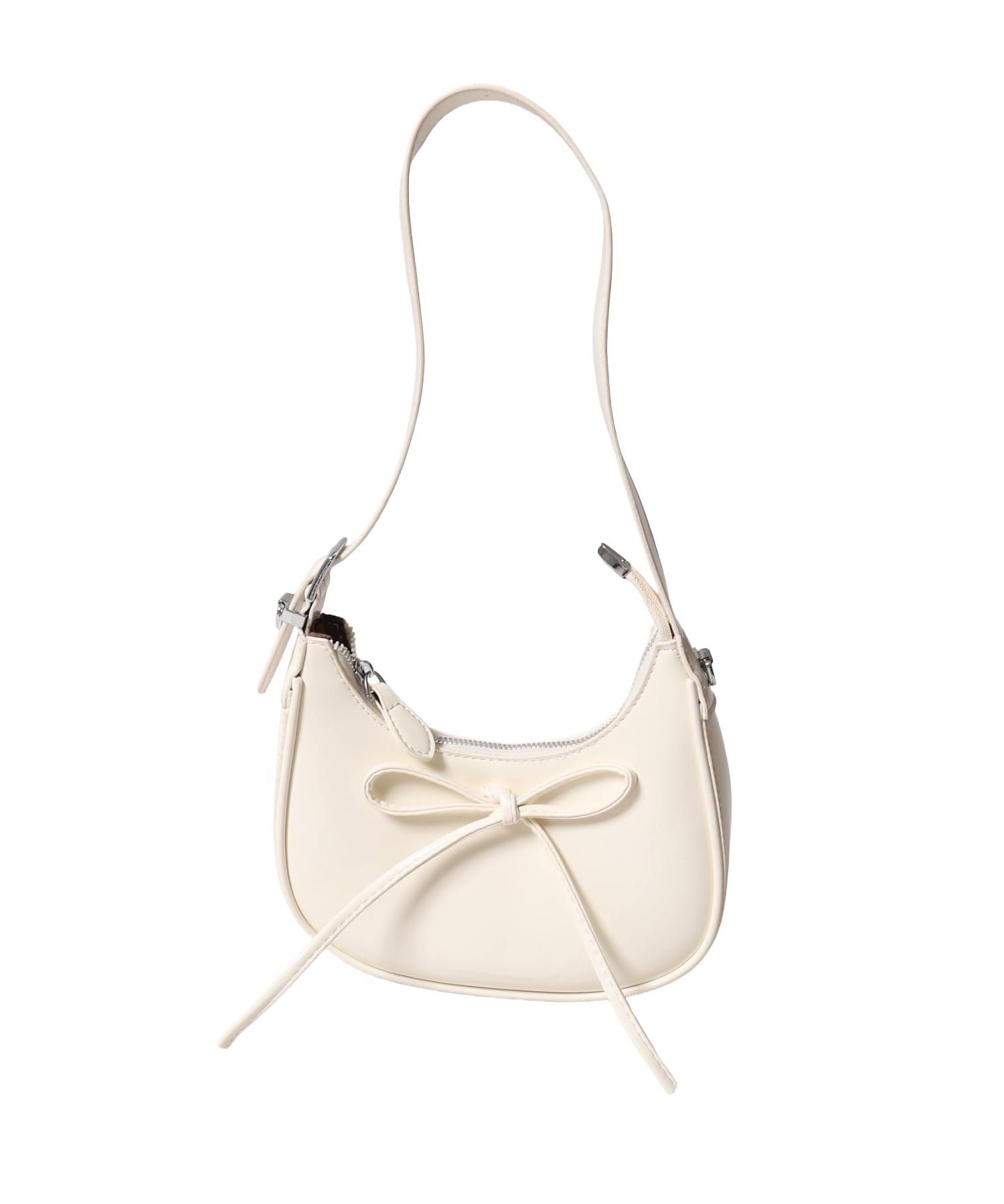 WEGO PHILLY 2-Way One-Handle Ribbon Bag, Women s, Size F, White Ivory