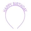 Candy Color Happy Birthday Headbands with Teeth Plastic Hair Hoops Bands Clasps Party Decoration Tiara Crowns Accessories