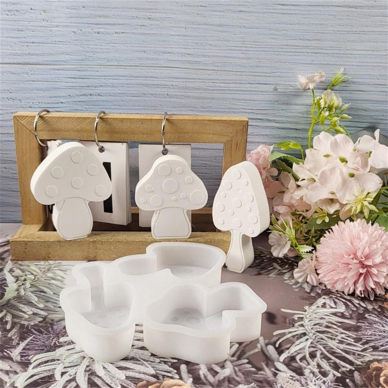 Mushroom Silicone Molds for Making Soap Multipurpose 3 Cavities Mushroom Silicone Mould for Epoxy Resin