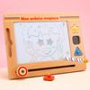Children's Magnetic Wooden Retro Drawing Board Fun Graffiti Color Shape Cognitive Drawing Board Home Writing Board Painting Board