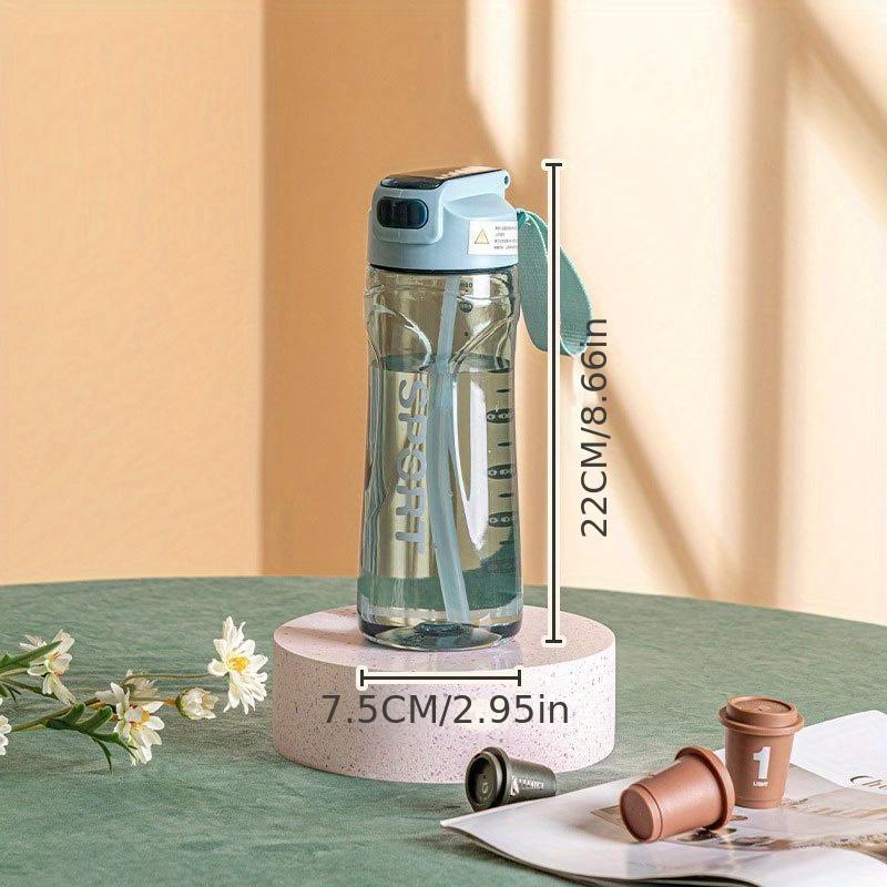 Large Capacity Leakproof Sports Water Bottle with Straw for Boys and Girls - Perfect for Fitness and Summer Activities