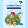 Lovely Sweet Umbrella Girl Figure Set of 4 All
