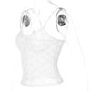 Sleeveless Sexy Lace Hollow Out Sheer Summer Sweet Crop Tops for Women Club Party Y2K Cami Tops Streetwear Clothes