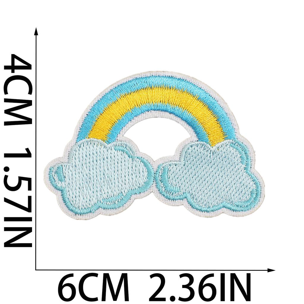 Female Treasure Toy Deer Decorative Embroidery Cloth Sticker Cartoon Bear Patch Sticker Saliva Pocket Milk Bottle Computer Embroidery Label Ironing