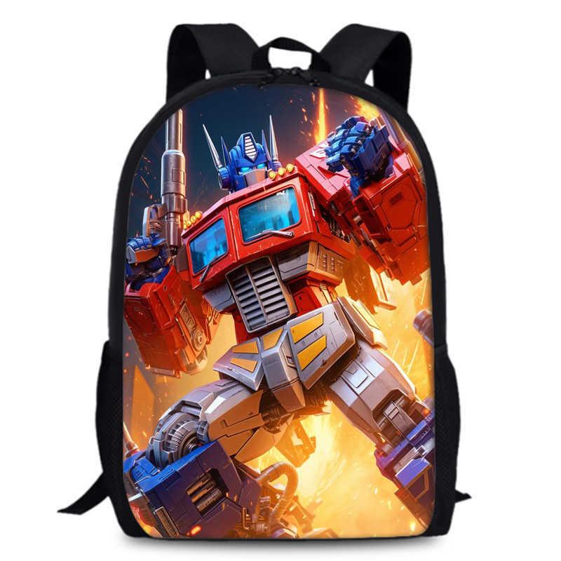 Transformers One 15-inch Durable Polyester Backpack For Students Unisex School Bag