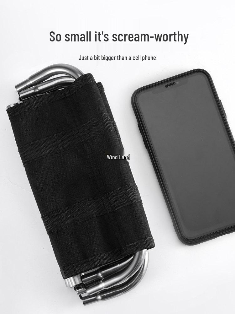 Compact Folding Outdoor Stool for Fishing, Travel, and Queuing