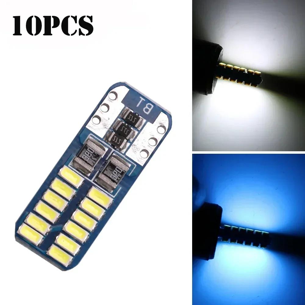 NEW 20pcs Car LEDs Light T10 168 194 W5W 24 LED 3014 Clearance Lamp Parking Lamps Side Lights DC12V Universal White 6000k