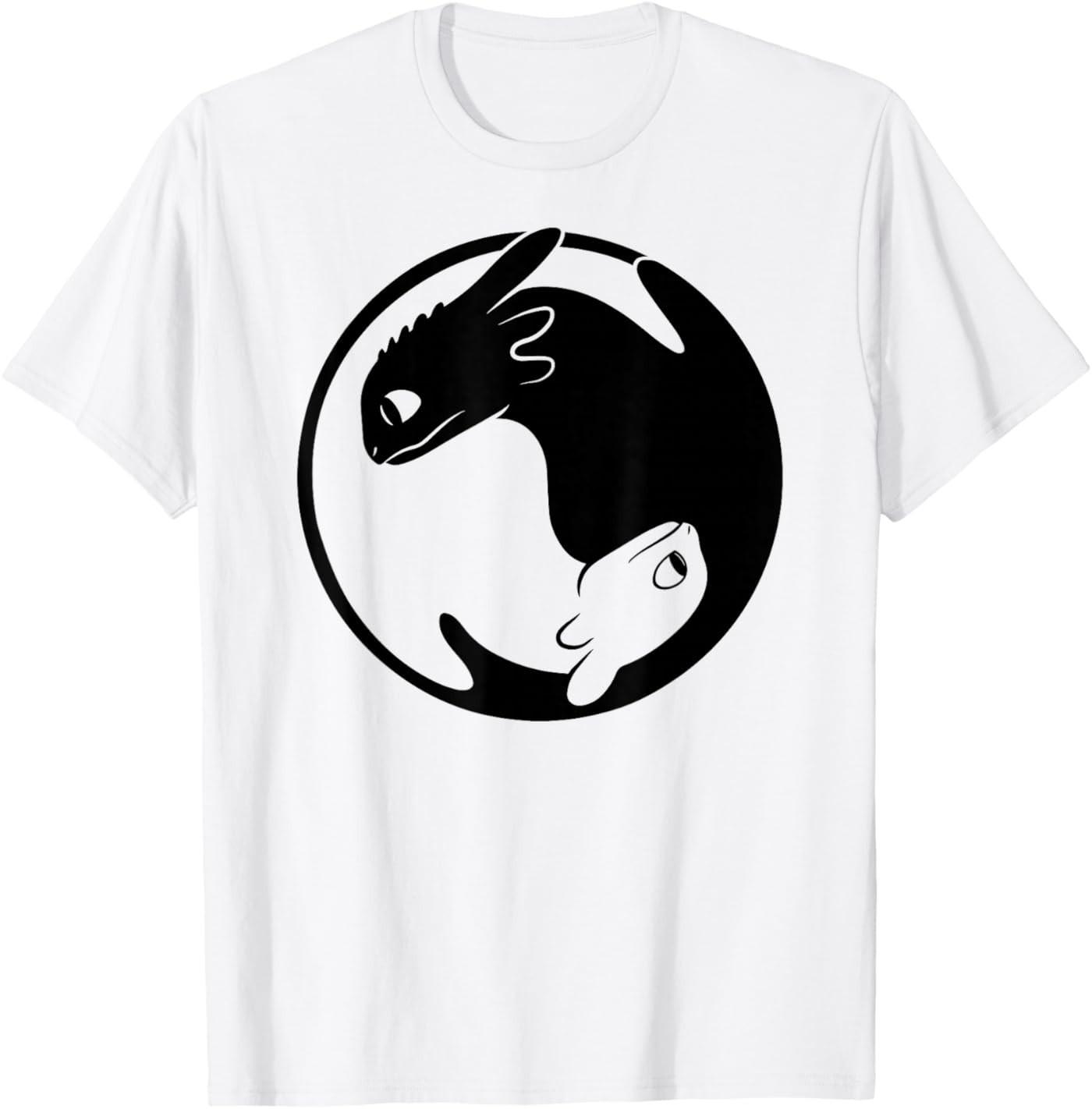 How to Train Your Dragon 3 Dragon Yin Yang T-Shirt S разноцветный
