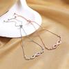 Lindon Zircon Bracelet Jewelry Geometric Bead Chain Link Bracelets Fashion Fine Wedding Gift for Girlfriend Women
