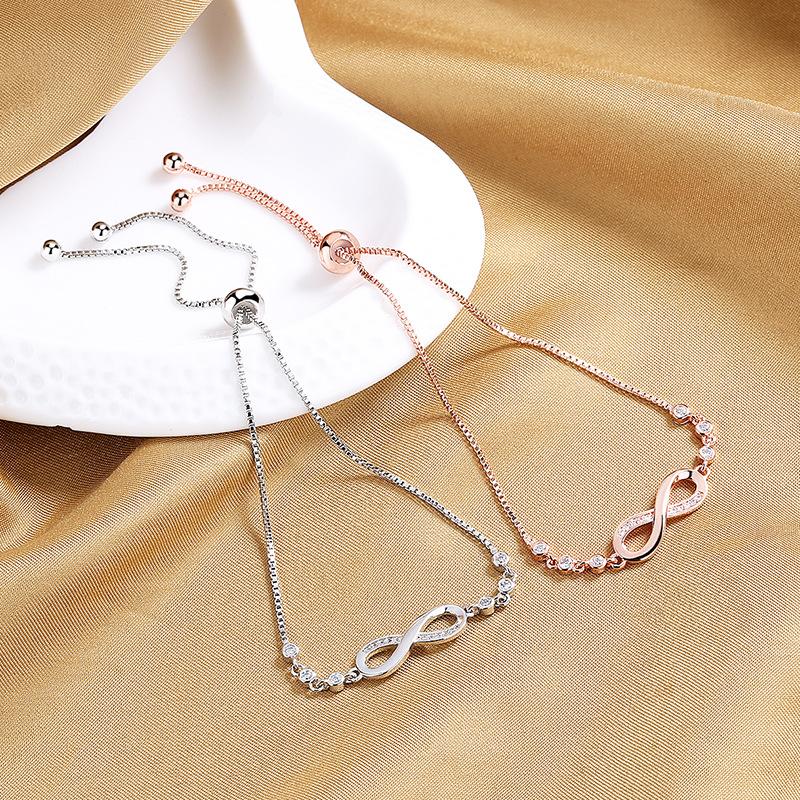 Lindon Zircon Bracelet Jewelry Geometric Bead Chain Link Bracelets Fashion Fine Wedding Gift for Girlfriend Women