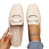 Foreign Trade Half Slippers Women's Summer Outer Wear 2025 Summer New Lazy Bag Head Metal Flat Single Shoes Casual Sandals