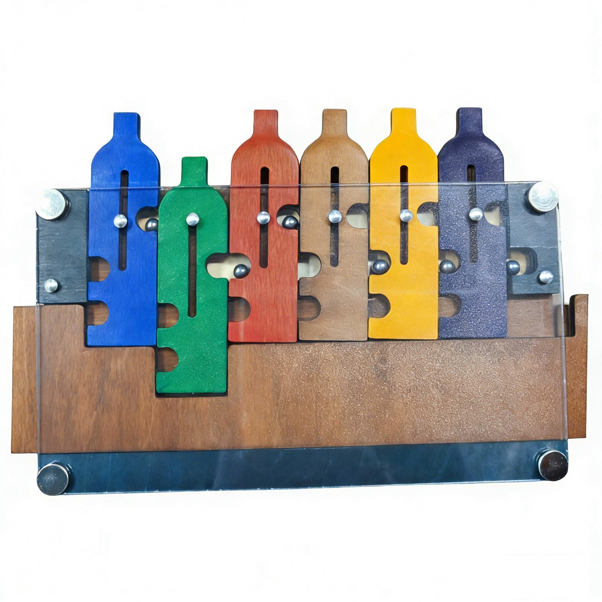 

Vivid Wooden Waiter S Tray High-Difficulty Iq Maze Game Sphere Rolling Brain Teaser Adults Kids Educational Intellectual Game