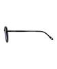 Heonteoaiweeo [Unisex] Round Titanium Sunglasses - Blue Htc32