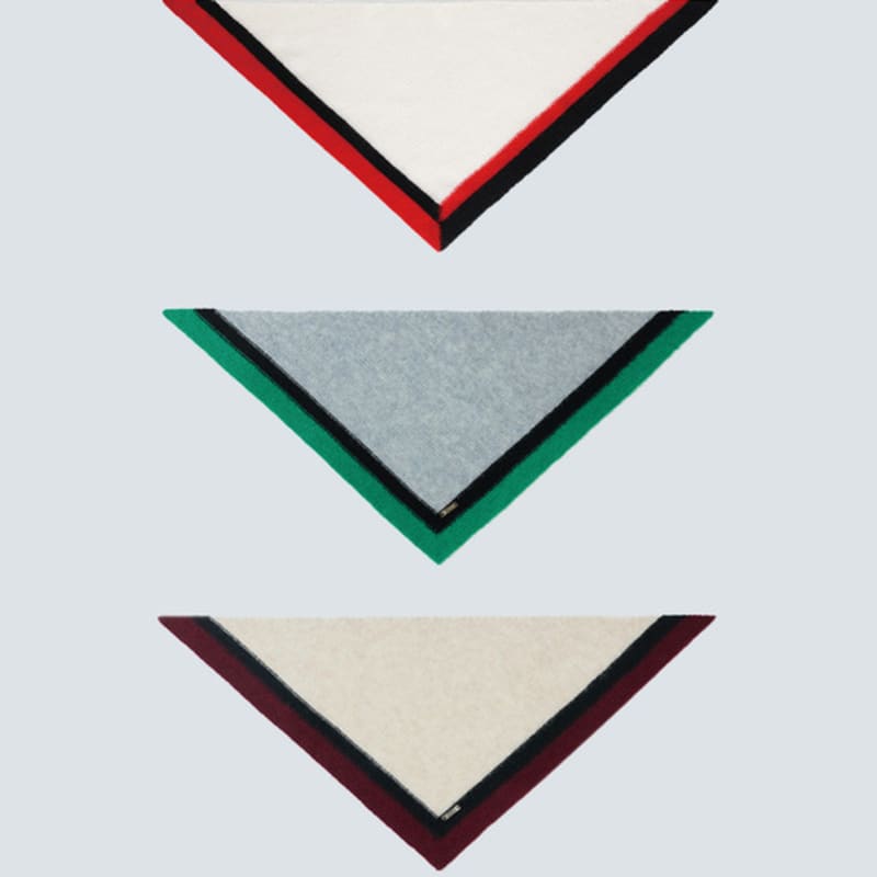 ERHKES 100% Cashmere Triangle Muffler